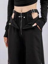 Litlookz Studio Y2K Cut Out Waist Pants, view 5
