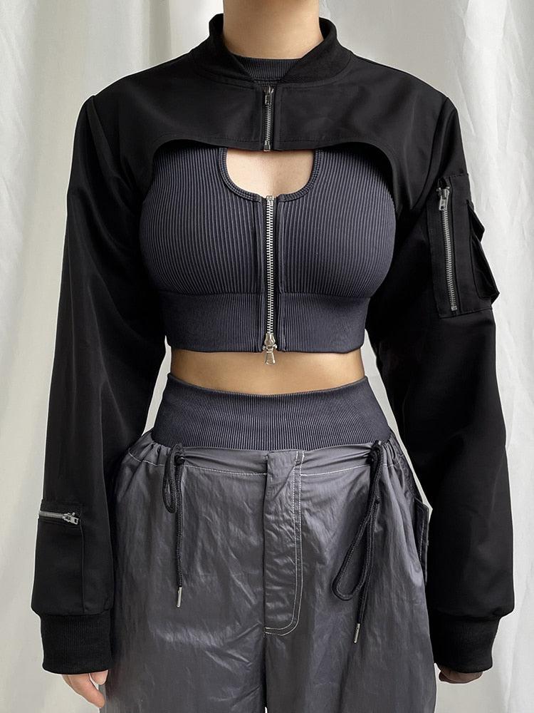 Litlookz Studio Y2K Cyber Bolero Jacket