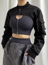 Litlookz Studio Y2K Cyber Bolero Jacket, view 3
