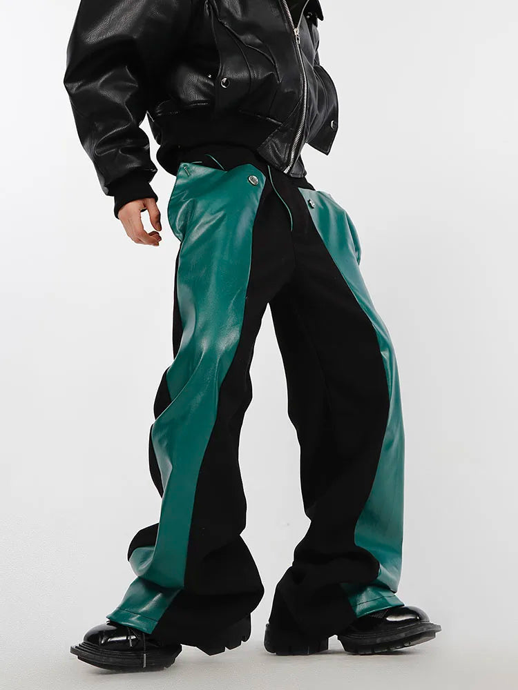 Litlookz Studio Y2K Cyber Faux Leather Pants