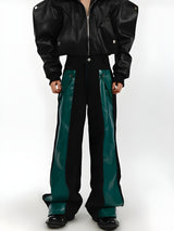 Litlookz Studio Y2K Cyber Faux Leather Pants, view 3