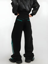 Litlookz Studio Y2K Cyber Faux Leather Pants, view 4