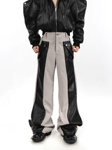 Litlookz Studio Y2K Cyber Faux Leather Pants, view 6