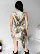 Litlookz Studio Y2K Cyber Hooded Mini Dress, view 3