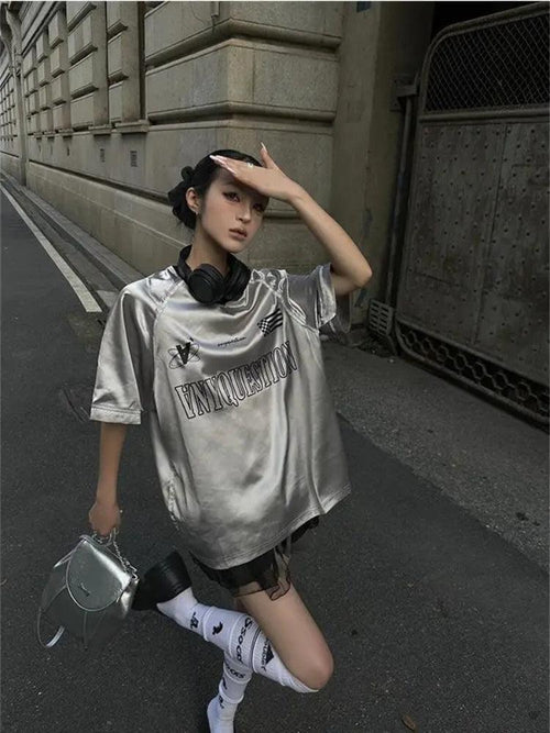 Litlookz Studio Y2K Cyber Oversized Tee