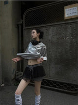 Litlookz Studio Y2K Cyber Oversized Tee, view 4
