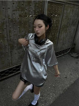 Litlookz Studio Y2K Cyber Oversized Tee, view 5