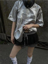 Litlookz Studio Y2K Cyber Oversized Tee, view 6