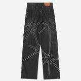 Litlookz Studio Y2K Cyber Patchwork Jeans, view 2