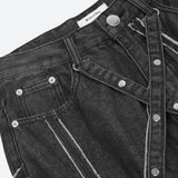 Litlookz Studio Y2K Cyber Patchwork Jeans, view 3