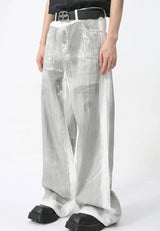 Litlookz Studio Y2K Cyber Silver Pants, view 3