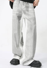 Litlookz Studio Y2K Cyber Silver Pants, view 4