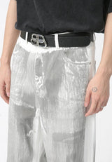 Litlookz Studio Y2K Cyber Silver Pants, view 5