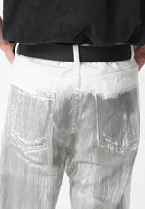 Litlookz Studio Y2K Cyber Silver Pants, view 6