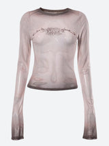 Litlookz Studio Y2K Cyberpunk Sigilism Sheer Top, view 3