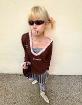 Litlookz Studio Y2K Deep Neck Sweater, view 2