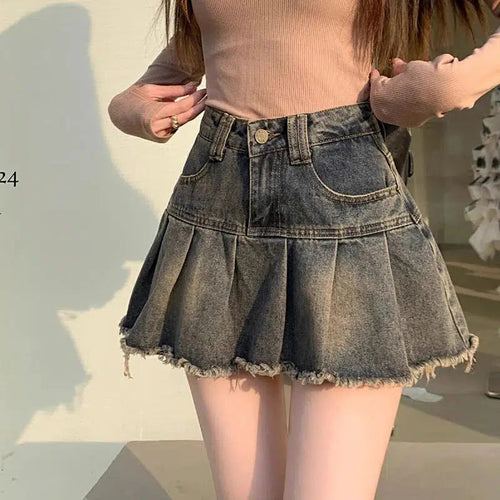 Litlookz Studio Y2K Denim Mini Skirt
