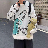 Litlookz Studio Y2K Dinosaur Knitted Sweater, view 6