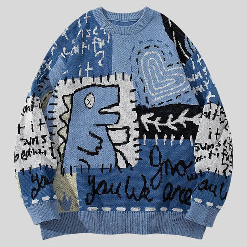 Litlookz Studio Y2K Dinosaur Sweater