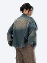 Litlookz Studio Y2K Distressed Denim Jacket, view 3