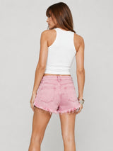 Litlookz Studio Y2K Distressed Denim Mini Shorts, view 4