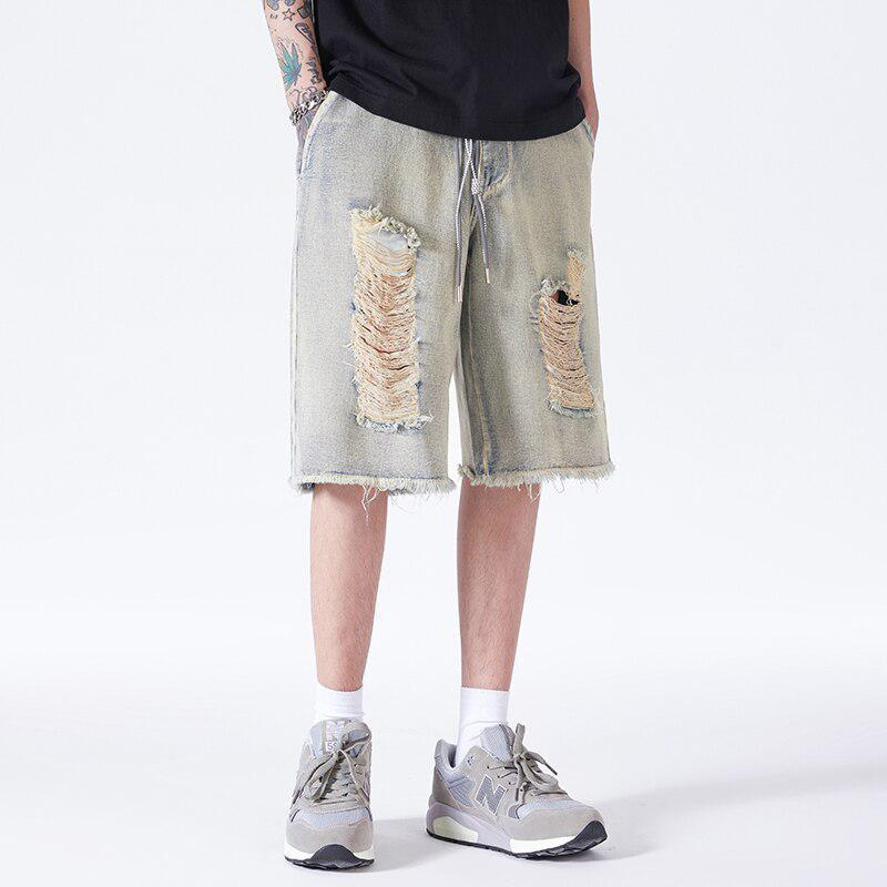 Litlookz Studio Y2K Distressed Denim Shorts