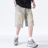 Litlookz Studio Y2K Distressed Denim Shorts, view 2