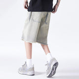 Litlookz Studio Y2K Distressed Denim Shorts, view 3
