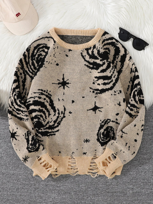 Litlookz Studio Y2K Distressed Pullover Sweater