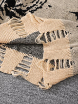 Litlookz Studio Y2K Distressed Pullover Sweater, view 4