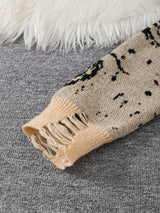 Litlookz Studio Y2K Distressed Pullover Sweater, view 5