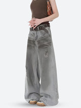 Litlookz Studio Y2K Distressed Wide Leg Jeans, view 3