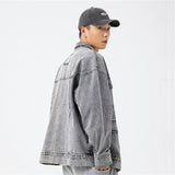 Litlookz Studio Y2K Double-Collared Denim Jacket, view 2
