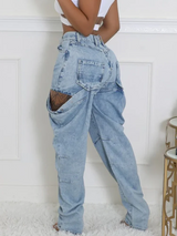Litlookz Studio Y2K Double Waisted Jeans, view 2