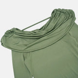 Litlookz Studio Y2K Draped Cowl Neck Top, view 6