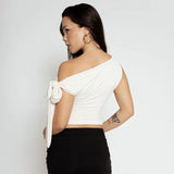 Litlookz Studio Y2K Draped Tie Top, view 4