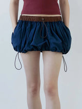Litlookz Studio Y2K Drawstring Bubble Mini Skirt, view 5