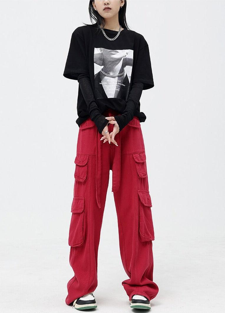 Litlookz Studio Y2K Drawstring Cargo Pants