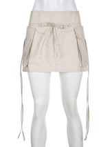 Litlookz Studio Y2K Drawstring Mini Skirt, view 3
