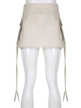Litlookz Studio Y2K Drawstring Mini Skirt, view 4