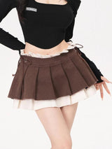 Litlookz Studio Y2K Drawstring Pleated Mini Skirt, view 4