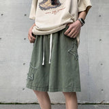 Litlookz Studio Y2K Drawstring Star Embroidered Shorts, view 3