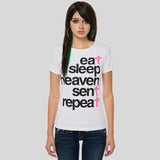 Litlookz Studio Y2K Eat Sleep Heaven Sent Repeat Tee, view 3