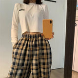 Litlookz Studio Y2K Elasticated Waist Checkered Sweatpants, view 3