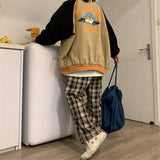 Litlookz Studio Y2K Elasticated Waist Checkered Sweatpants, view 5