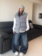 Litlookz Studio Y2K Embroidered Dark Baggy Jeans, view 3