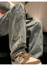Litlookz Studio Y2K Embroidered Jeans, view 4