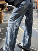 Litlookz Studio Y2K Embroidered Wide Leg Jeans, view 3