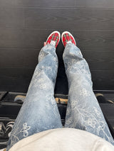 Litlookz Studio Y2K Embroidered Wide Leg Jeans, view 4