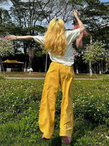 Litlookz Studio Y2K Embroidered Wide Leg Pants, view 2